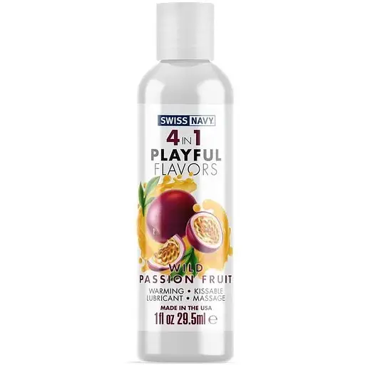 Лубрикант на водной основе Swiss Navy 4 in 1 Playful Flavors маракуйя 29,5 мл