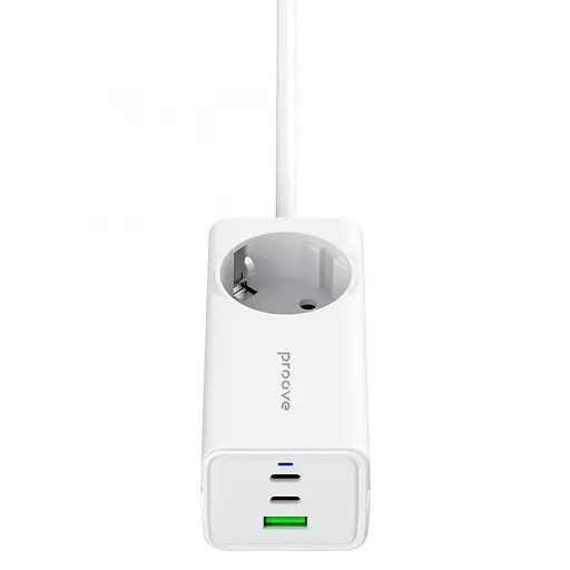 Сетной фильтр Proove Power Strip PD-02 65W (2 Type-C + 1USB) белый (PSP165210001) - фото 5