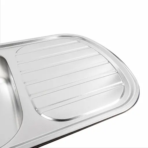 Кухонная мойка из нержавеющей стали Platinum декор 7749 (0,8/180 мм), Decor - фото 3