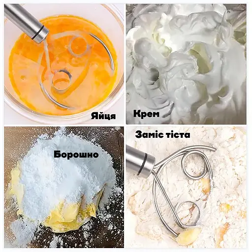 Датский венчик для смешивания теста из нержавеющей стали 19 см, Kitchen Master Серебристый 86922 - фото 6