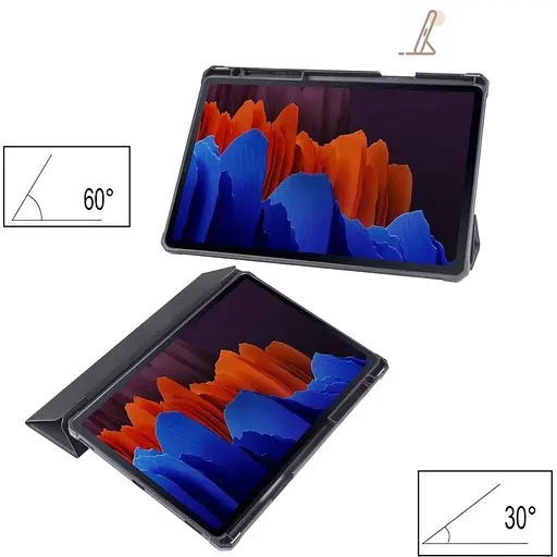 Чохол TPUCristal SlimTPU Spen holder Samsung Galaxy Tab S9/S9 Fe Чорний - фото 4