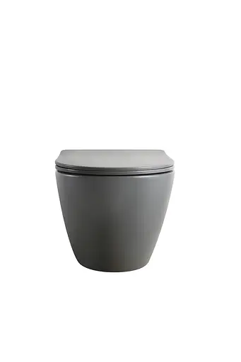 Унитаз подвесной Mixxus Premium Ellipse-0309-T1 gray 530x360x350 мм система смыва Tornado 1.0 MP6655, Графит - фото 6