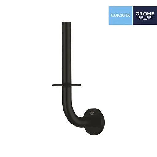 Тримач запасного рулону туалетного паперу Grohe QuickFix Start 411862430 Чорний матовий - фото 3