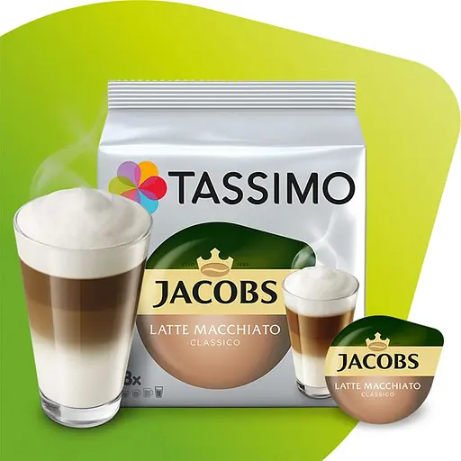 Кофе в капсулах Tassimo Jacobs Latte Macchiato Classico 8 шт. - фото 5