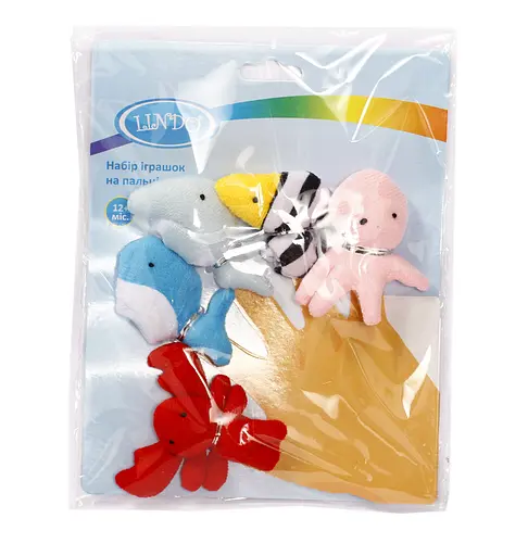 Набір пальчикових ляльок Lindo Морські тварини (P 266 мор) - фото 3