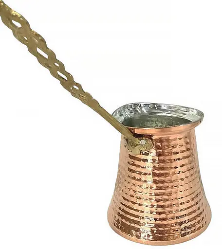 Мідна турка ручної роботи O.M.S. Collection 9250 350 мл Золотистий (Туреччина) - фото 1