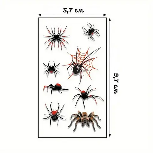 Набор детских временных татуировок "Halloween black" Fresh Tattoo tatto-halloween-black-set-30 - фото 2