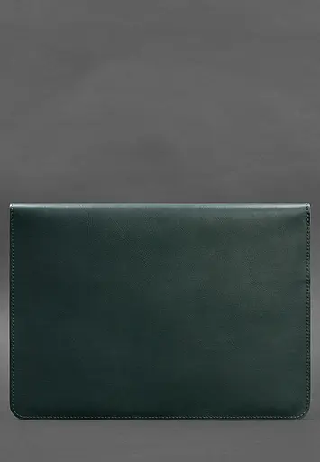 Кожаный чехол-конверт BlankNote на магнитах для ноутбука Универсальный Зеленый - фото 3