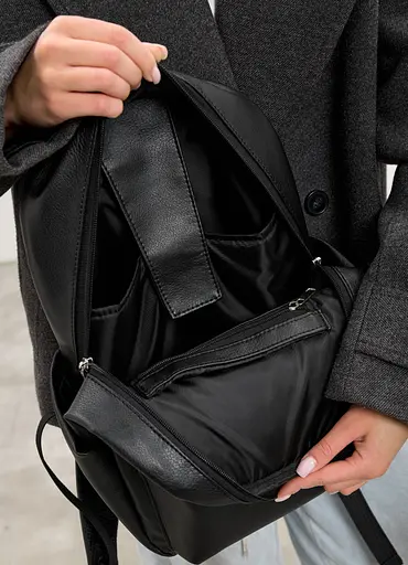 Жіночий рюкзак Sambag Talary чорний 35 х 25 х 12 см (35312001) - фото 6