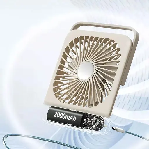 Портативный вентилятор DK L-02 White [136004] - фото 4