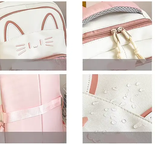 Рюкзак подростковый Котенок, 45x31x13 см, 3 отделения, с прозрачным карманом, 2511 (в ассортименте) - фото 3