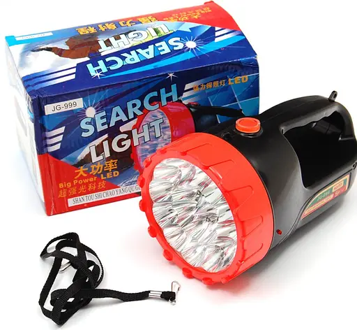 Светодиодный фонарь прожектор JG-999 мощный ручной LED фонарь с аккумулятором - фото 4