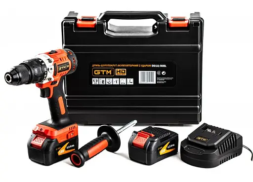 Набір акумуляторного інструменту GTM 18V шурупокрут DSI18/80BL, дискова пила CS18/165BL, гайкокрут IWC18/320BL + 2 АКБ і ЗП - фото 2