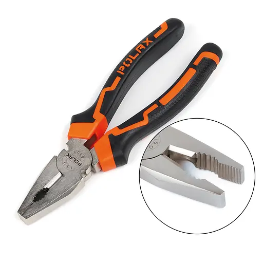 Плоскогубцы - пассатижи Polax комбинированные 180 мм Cr-V (35-002) - фото 4