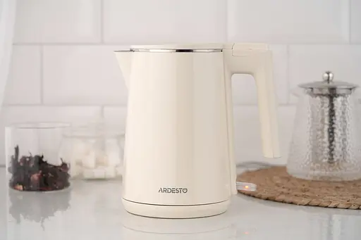 Електрочайник Ardesto EKL-F1BG 1 л подвійні стінки Strix бежевий - фото 9