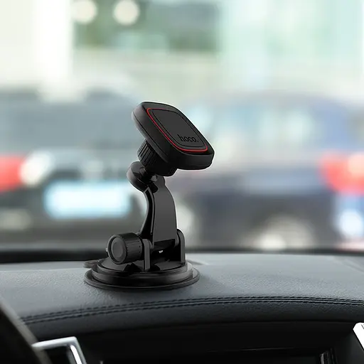 Автотримач для телефона HOCO CA28 Happy journey series suction cup magnetic car holder Black - фото 8
