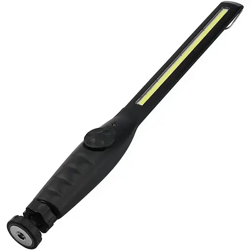 Аккумуляторный LED фонарь Bailong BL-821 с магнитом клипсой и USB светодиодный для кемпинга 500 lm Черный - фото 1