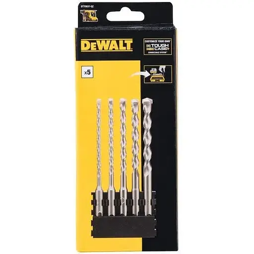 Кассета с бурами DeWalt SDS Plus L 160 мм d 5. 6. 8. 10. 12 мм 5 шт. (DT70837) - фото 1