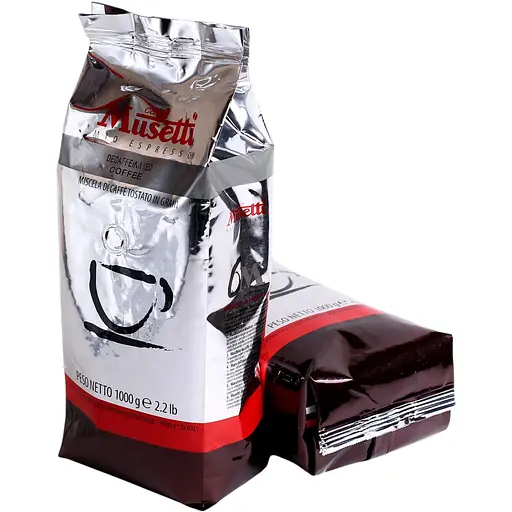 Кофе в зернах Caffe Musetti Decaffeinated (без кофеина) 1 кг - фото 1