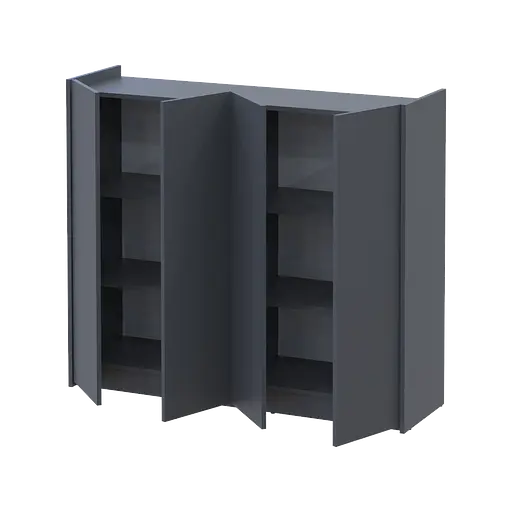 Тумба для обуви Doros Кассель Графит 4 ДСП 128х40х110 (41516215) - фото 2