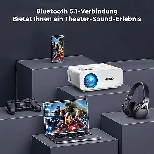 Проектор Giaomar ‎C12 Full HD Wi-Fi Bluetooth - фото 2