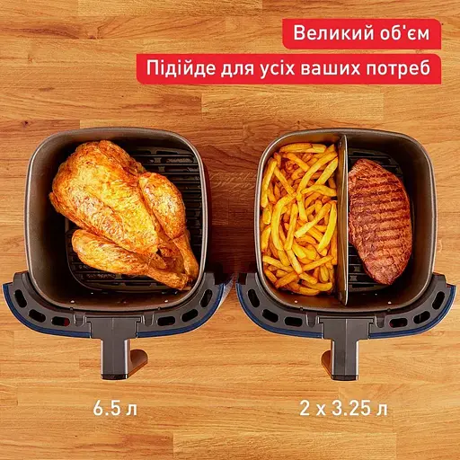 Мультипіч Tefal EasyFry&Grill XXL 1830 Вт чорно-синя (EY801410) - фото 13