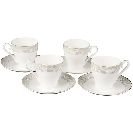 Набір чайних чашок із блюдцями NP82SETTEA 4+4