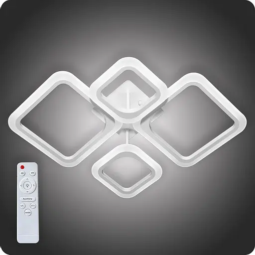 Люстра світлодіодна 517 Dlight з пультом 52Вт Білий (02078) - фото 1