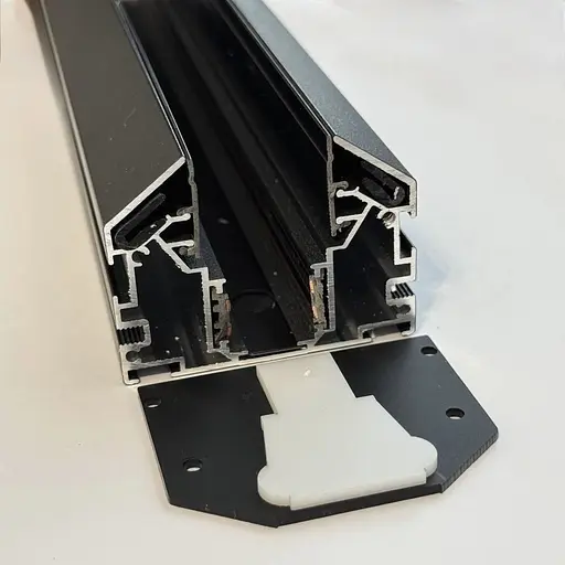 Магнитный трековый шинопровод OLEDIM OL35 48V для натяжного потолка черный (гарпун) 2м - фото 4