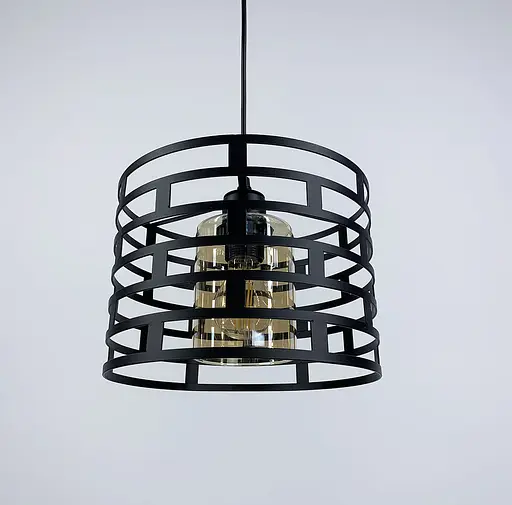 Підвісний світильник з металевим заокругленим каркасом Line.F 12716/1 - фото 3