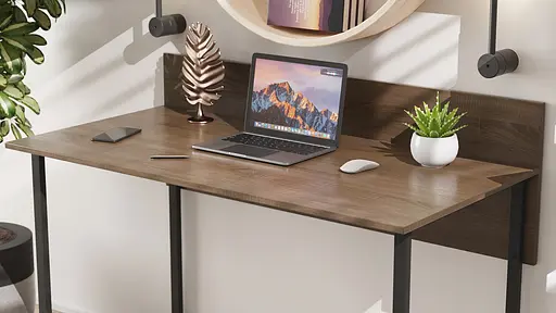 Комп'ютерний стіл Ferrum-decor Скай 75x120x60 чорний ДСП Дуб Сонома Труфель 16мм (FRD-103623) - фото 5