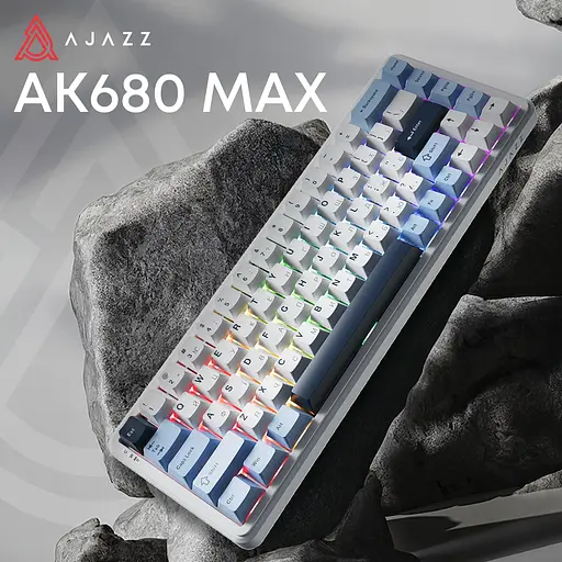 Клавиатура Ajazz AK680 MAX Magnetic Switch RGB USB White (AK680-M-BWD-AW) - фото 3