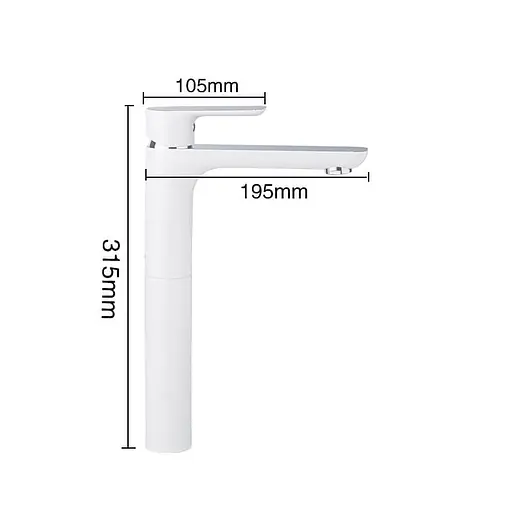 Змішувач для умивальника Gappo Noar G1048-2 - фото 4