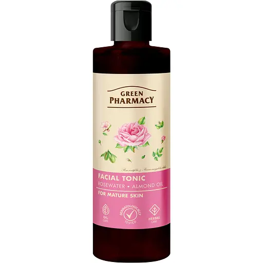Тоник для лица Зеленая Аптека Розовая вода и миндальное масло, 200 мл