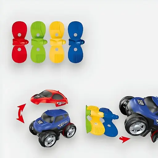 Трек 044-2 с автоматической машинкой на батарейках 145 элементов в коробке - фото 3