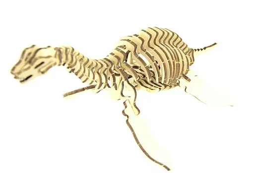 Дерев'яний конструктор Плезіозавр 51 деталь - фото 8