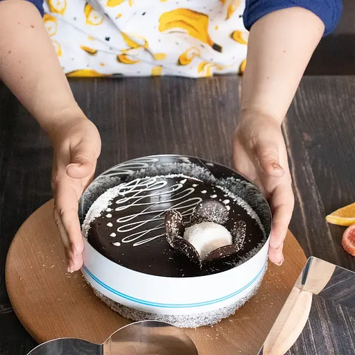 Набір металевих форм для складання тортів десертів та формування салатів та закусок 20х20 см H 5 см, Master Class Сріблястий 85792 - фото 8