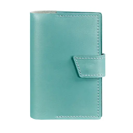 Шкіряна обкладинка для паспорта 4.0 бірюзова - фото 7