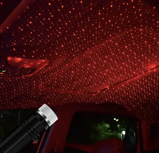 USB-проектор зоряного неба для автомобіля LED-світильник гнучкий портативний лампочки червоного кольору - фото 4