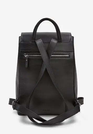 Женский кожаный рюкзак Kim черный краст - фото 5