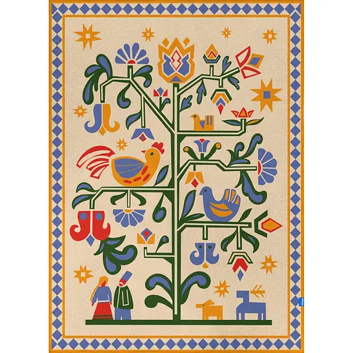 Плед Orner Дерево життя бежевий 130 x 170 см