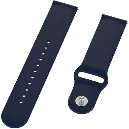 Ремешок DK CDK для Honor MagicWatch 2 42mm 20mm Silicone Sport Band (011908) (dark blue) - фото 2