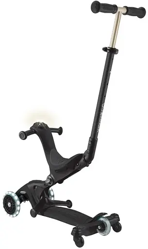 Самокат Globber Go Up Deluxe Lights 5 в 1 колеса з підсвіткою чорний (646-720-2) - фото 3