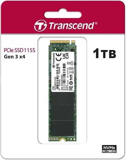 Накопичувач SSD Transcend m.2 NVMe 1Tb 115S (TS1TMTE115S) - фото 2