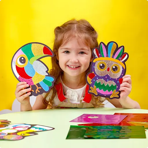 Набір для творчості "Foil craft Birds" VT4433-12, 18 аркушів фольги - фото 3