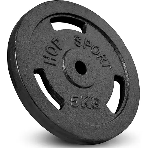 Набор Hop-Sport Strong 119кг с прямым, W-образным и гантельными грифами - фото 5