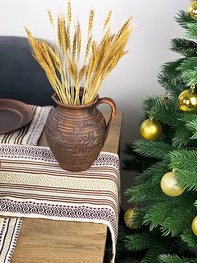 Лляна доріжка з українським орнаментом Промінь 340х40 см 3 шт. - фото 8