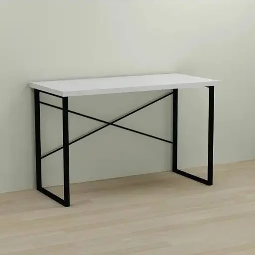 Комп'ютерний стіл Ferrum-decor Дейв 75x120x60 чорний ДСП Білий 32мм (FRD-101978)