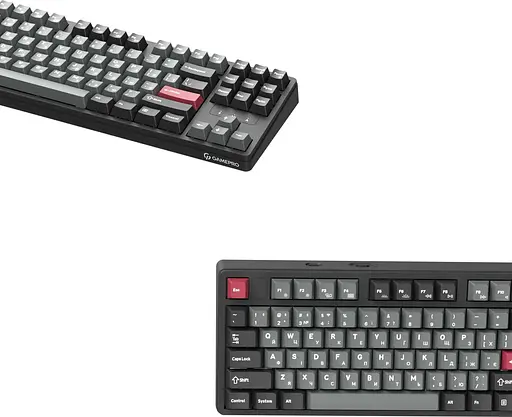 Клавіатура бездротова GamePro Asgard Ragnar Keychron Super Red Switch Black (MK285BK) - фото 4