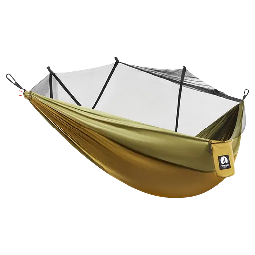 Гамак туристичний Mountain Goat 270 x 140 см з москітною сіткою, одномісний, підвісний Olive (P-5905973403153) - фото 1